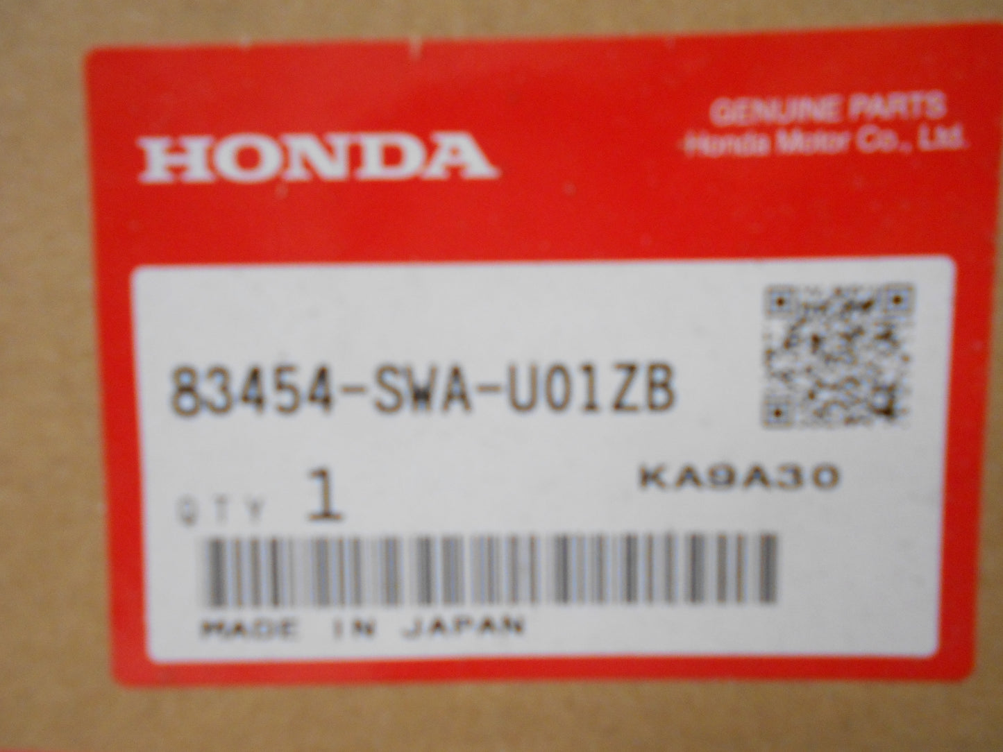 Honda CR-V Genuine Upper Centre Console New Part