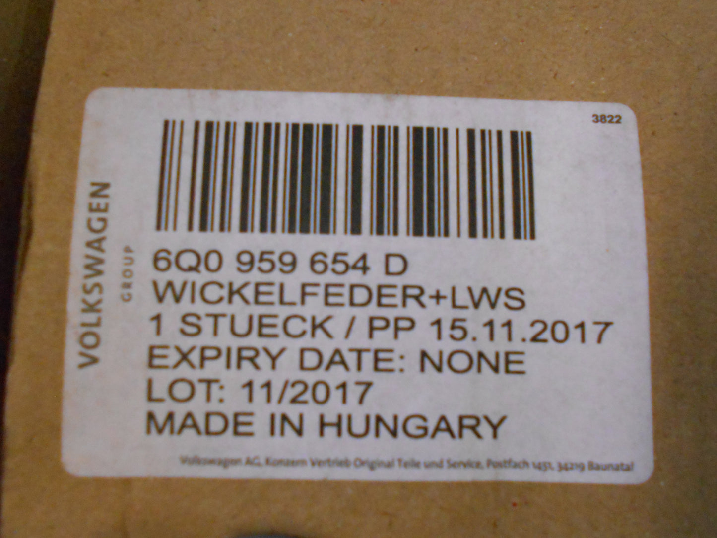Volkswagen Polo/Amarok Genuine Clock Spring New part