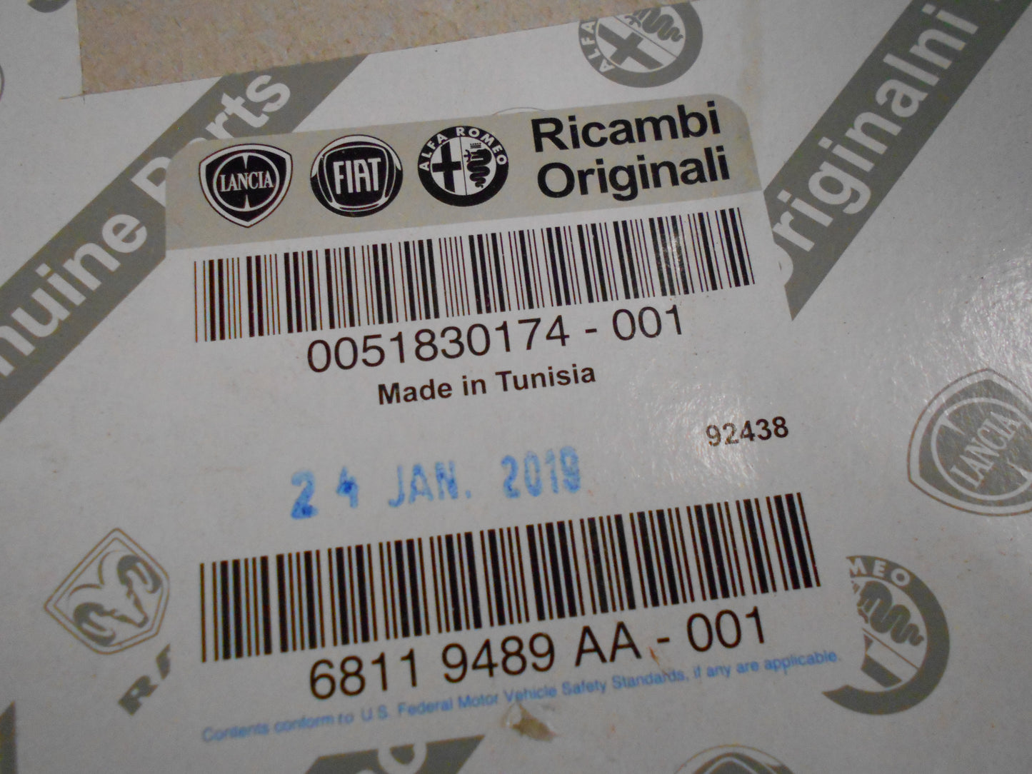 Lancia/ALfa Romeo/Fiat Genuine Air Filter New Part