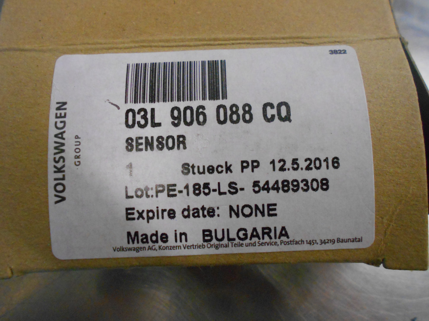Volkswagen Amarok Genuine Exhaust Gas Temperature Sensor New Part
