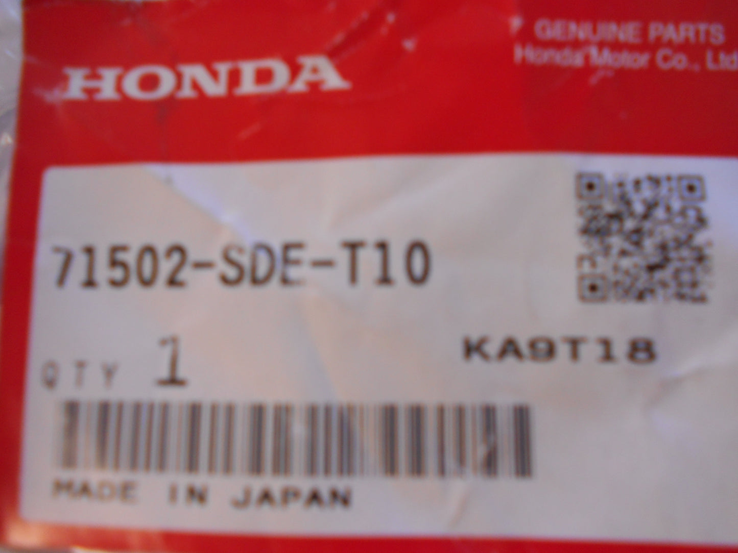 Honda Accord Genuine Rear Chrome Moulding New Part
