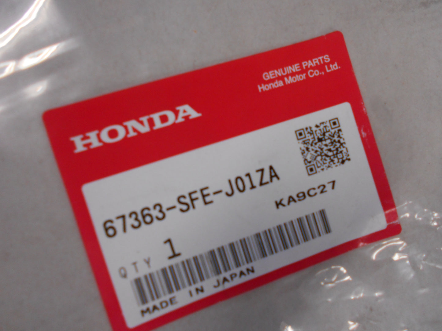 Honda Odyssey Genuine Front Left Hand Door Outer Tape New Part