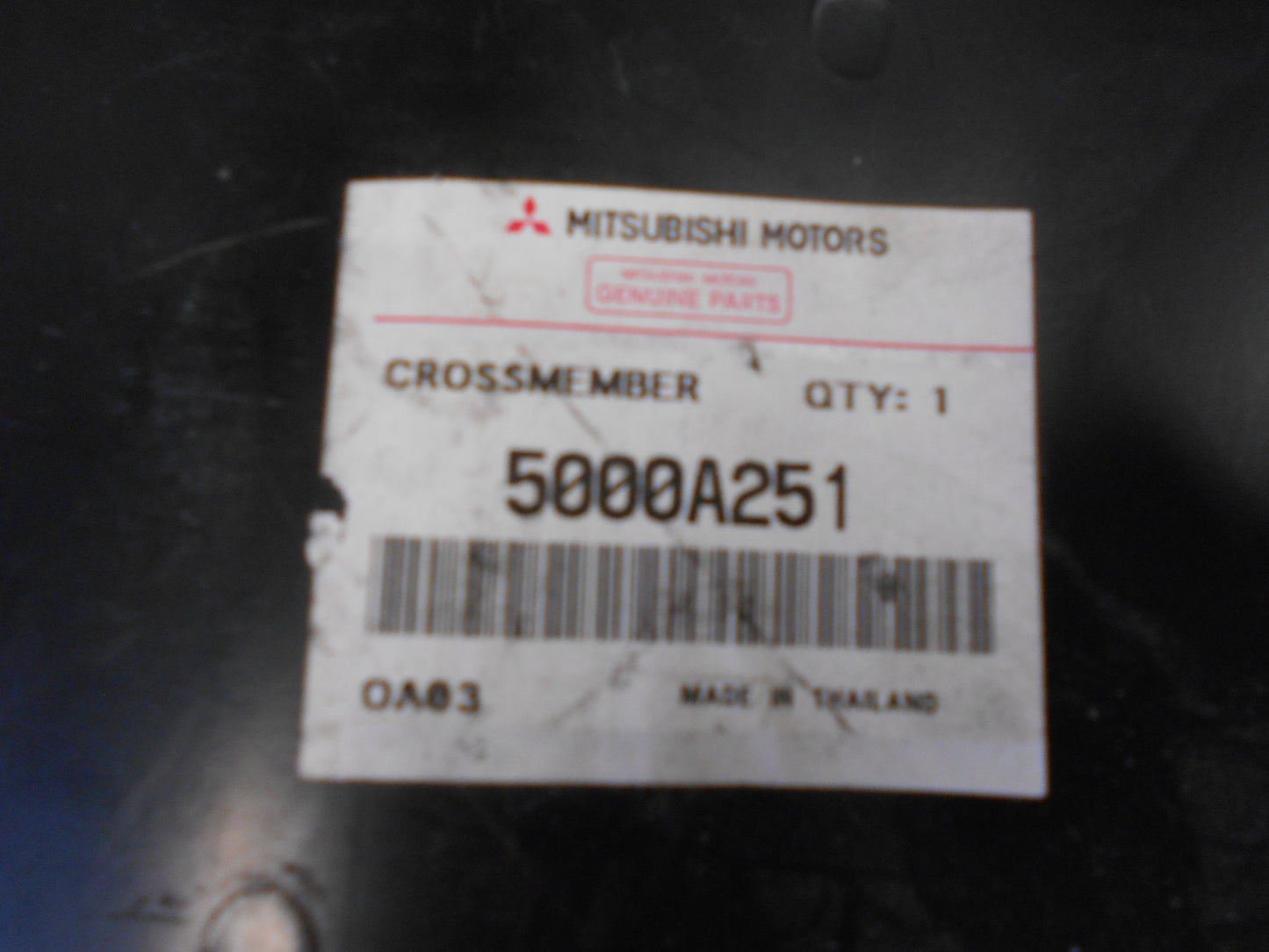 Mitsubishi Triton Genuine Chassis Frame Crossmember Pew Part