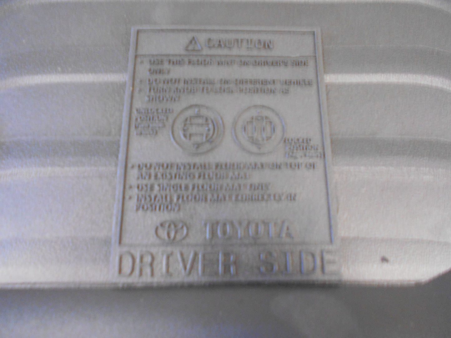 Toyota Hilux Genuine Front Floor Mats All Weather New Part