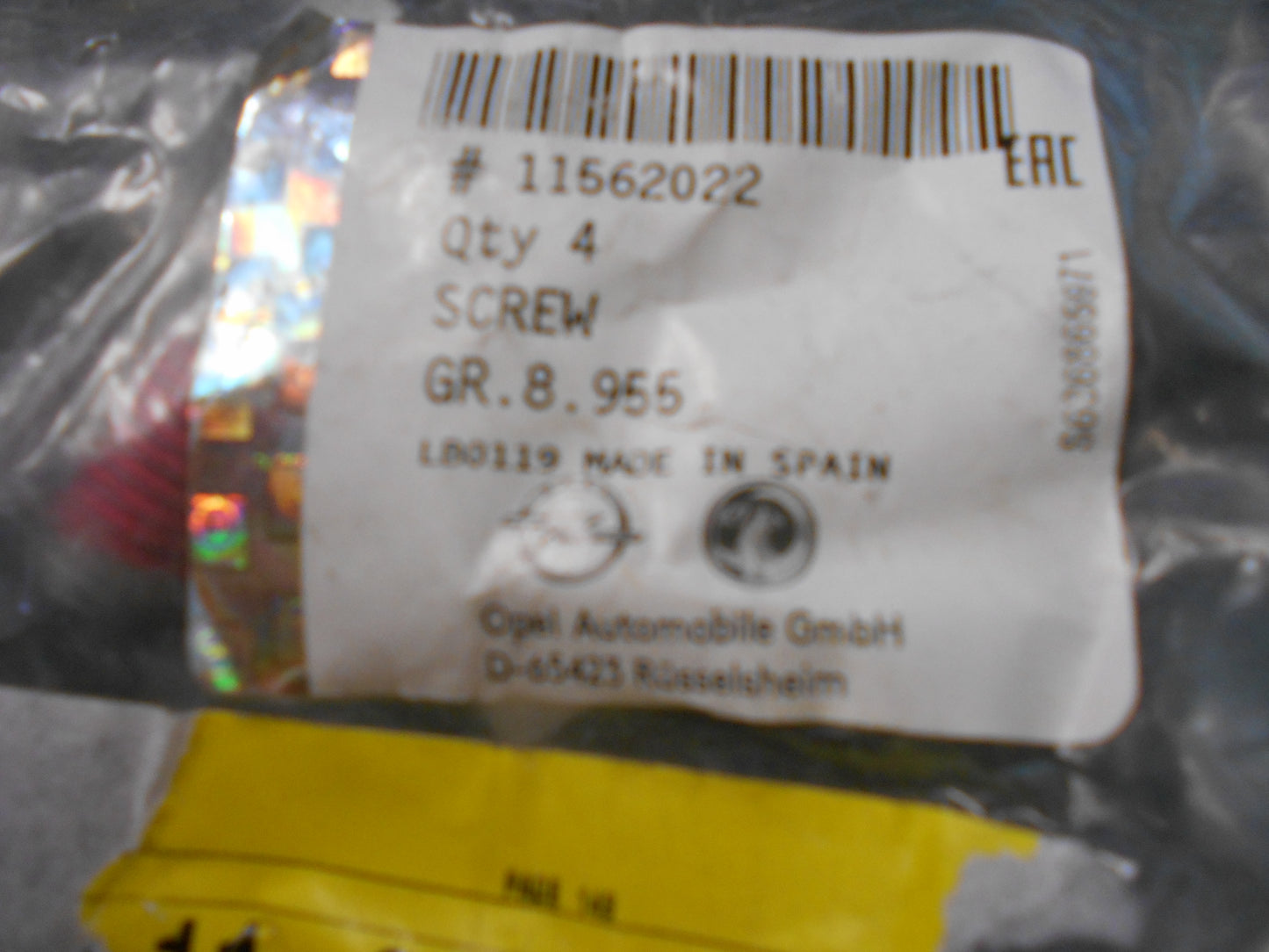 Holden Cruze Genuine Caliper Brake Disc Bolt New Part