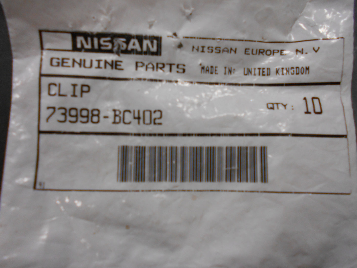 Nissan Qashqai Genuine Roof Trimming Clip New Part