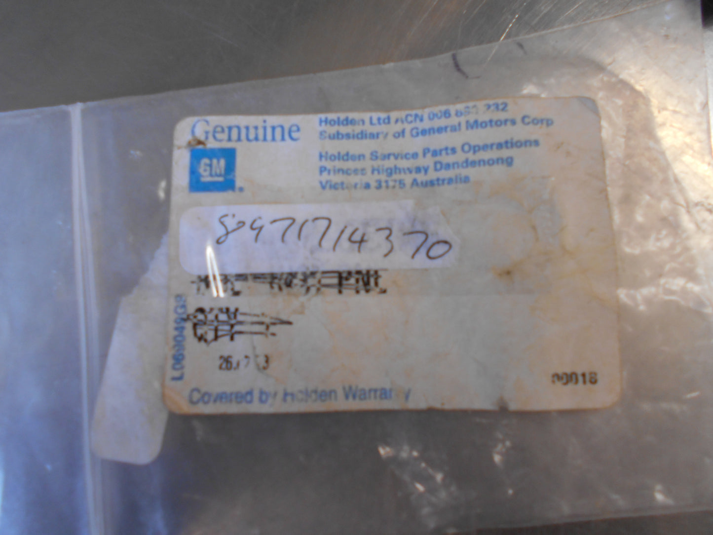 Isuzu Truck Genuine Radiator Drain Plug New Part