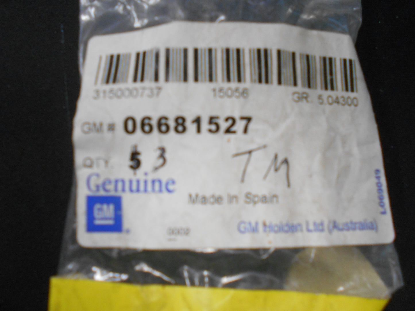 Holden Trax/Barina Genuine Rear Brake Cylinder Piston Spring New Part