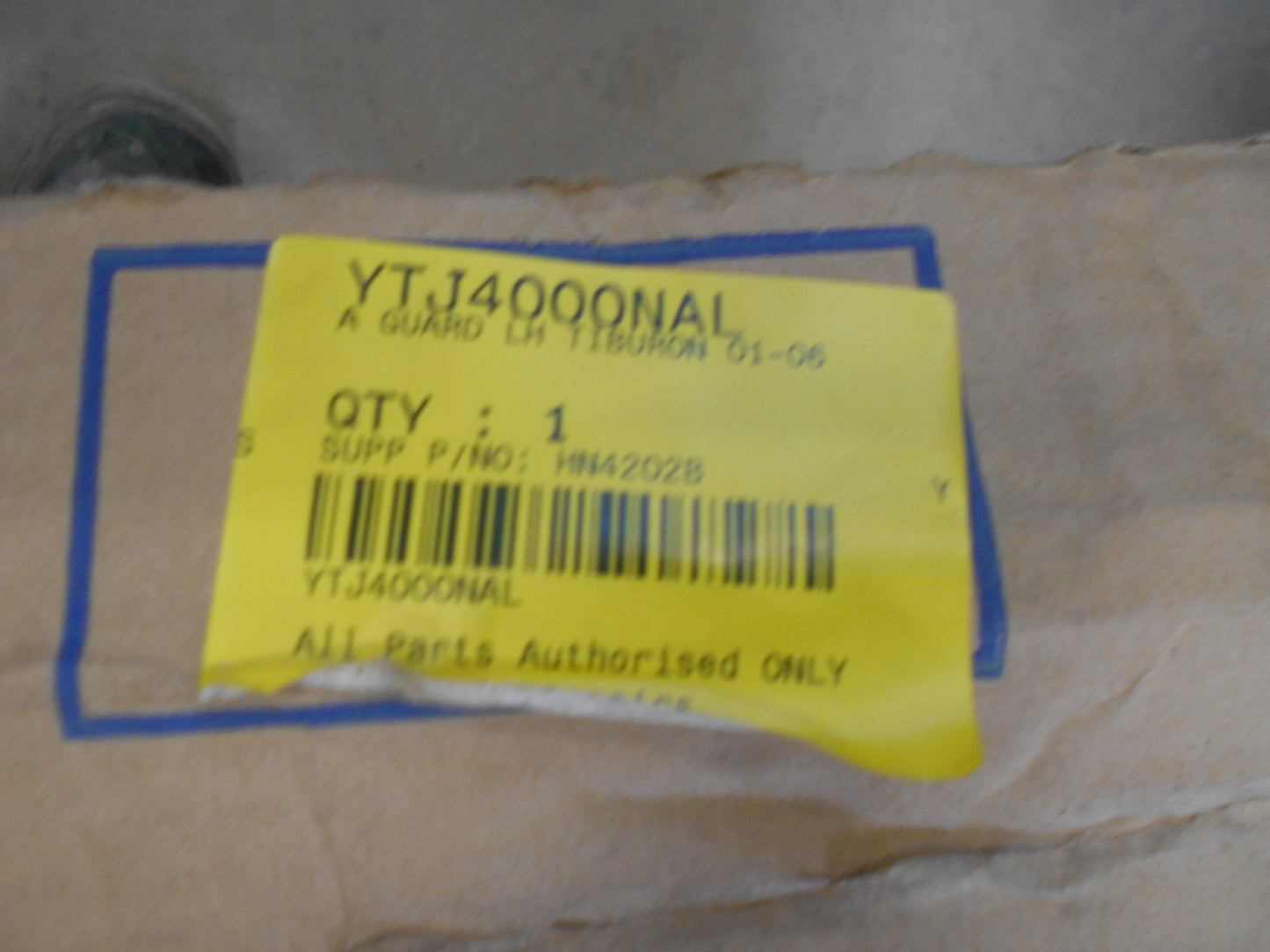 Left Hand Guard Suits Models HYUNDAI TIBURON New Part