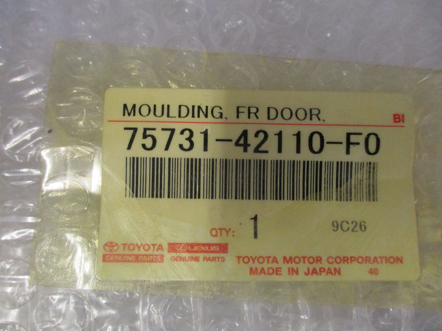 Toyota Rav4 Genuine Front Right Outer Door Moulding New Part