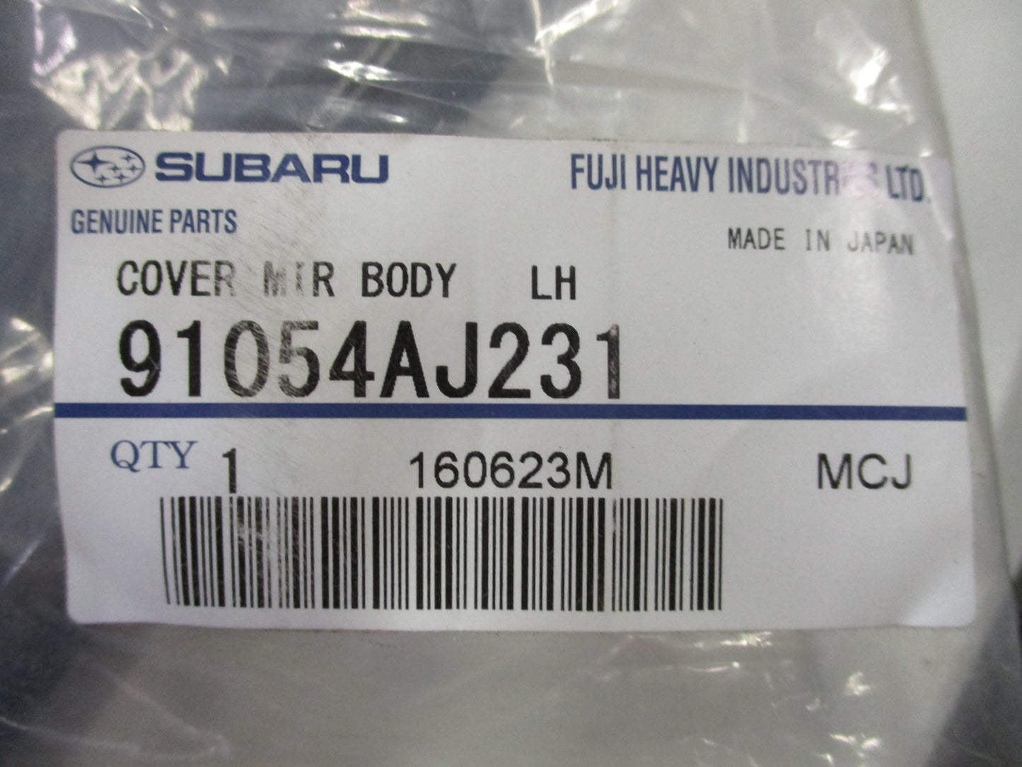 Subaru Forester/Impreza/Outback Genuine Left Hand Lower Mirror Cover New Part