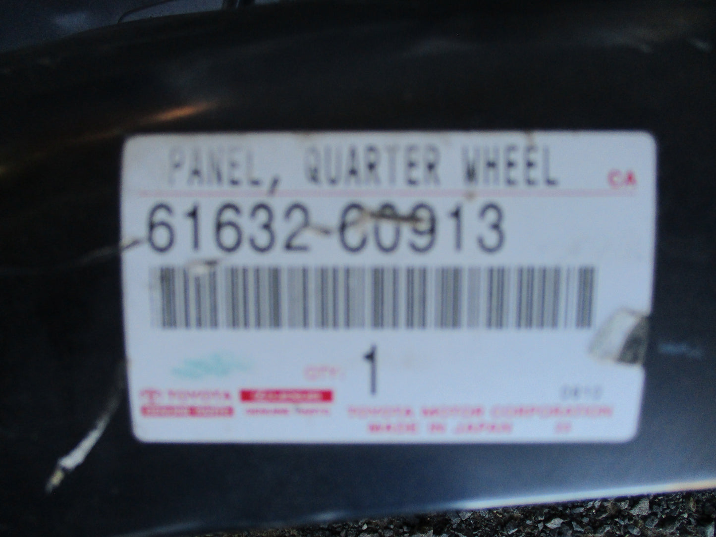 TOYOTA LAND CRUISER PRADO Genuine Left Hand Outer Quarter Wheel House Panel New Part
