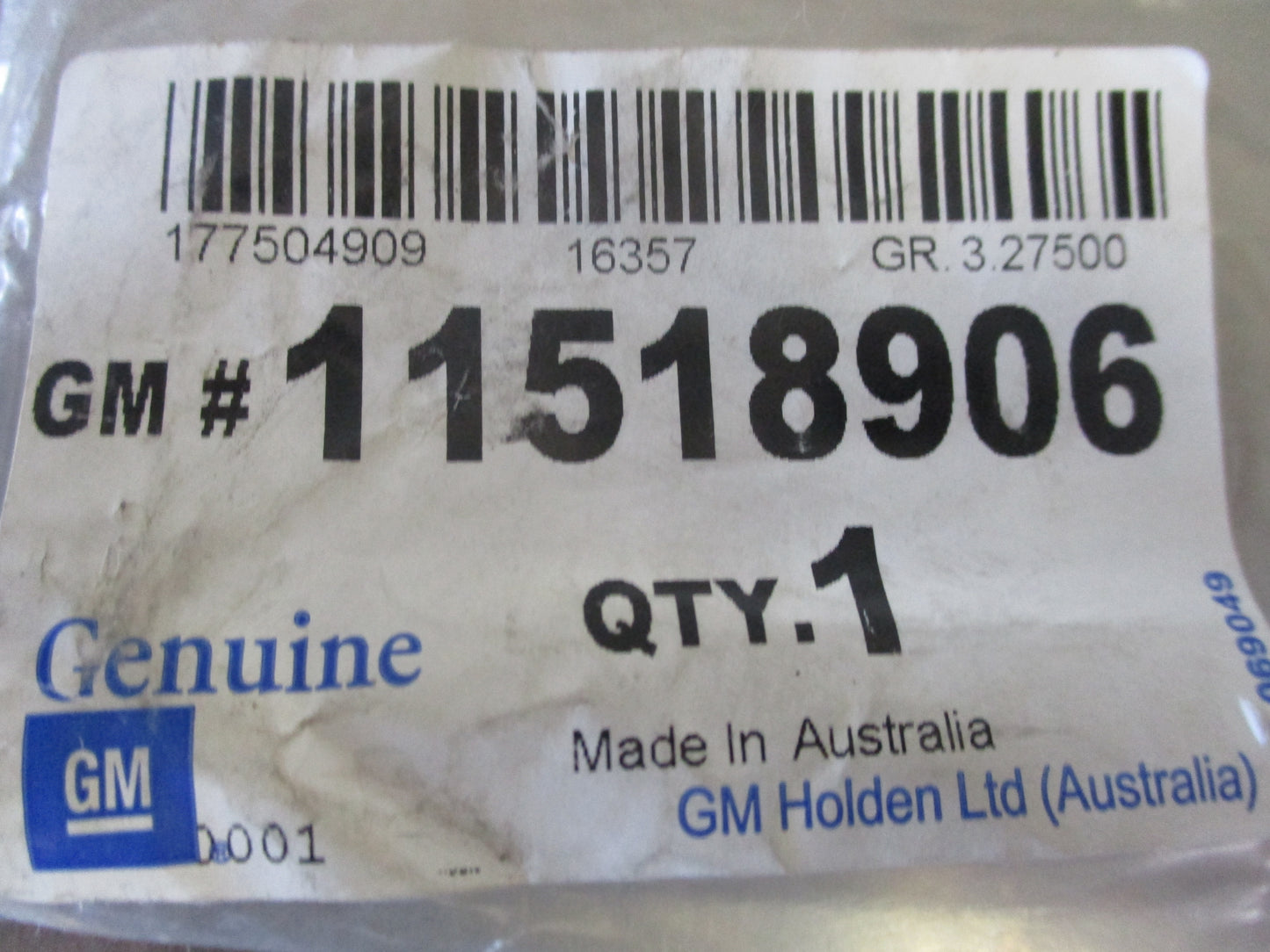 Holden VE-VF Commodore Genuine Upper Intake Manifold Bolt New Part