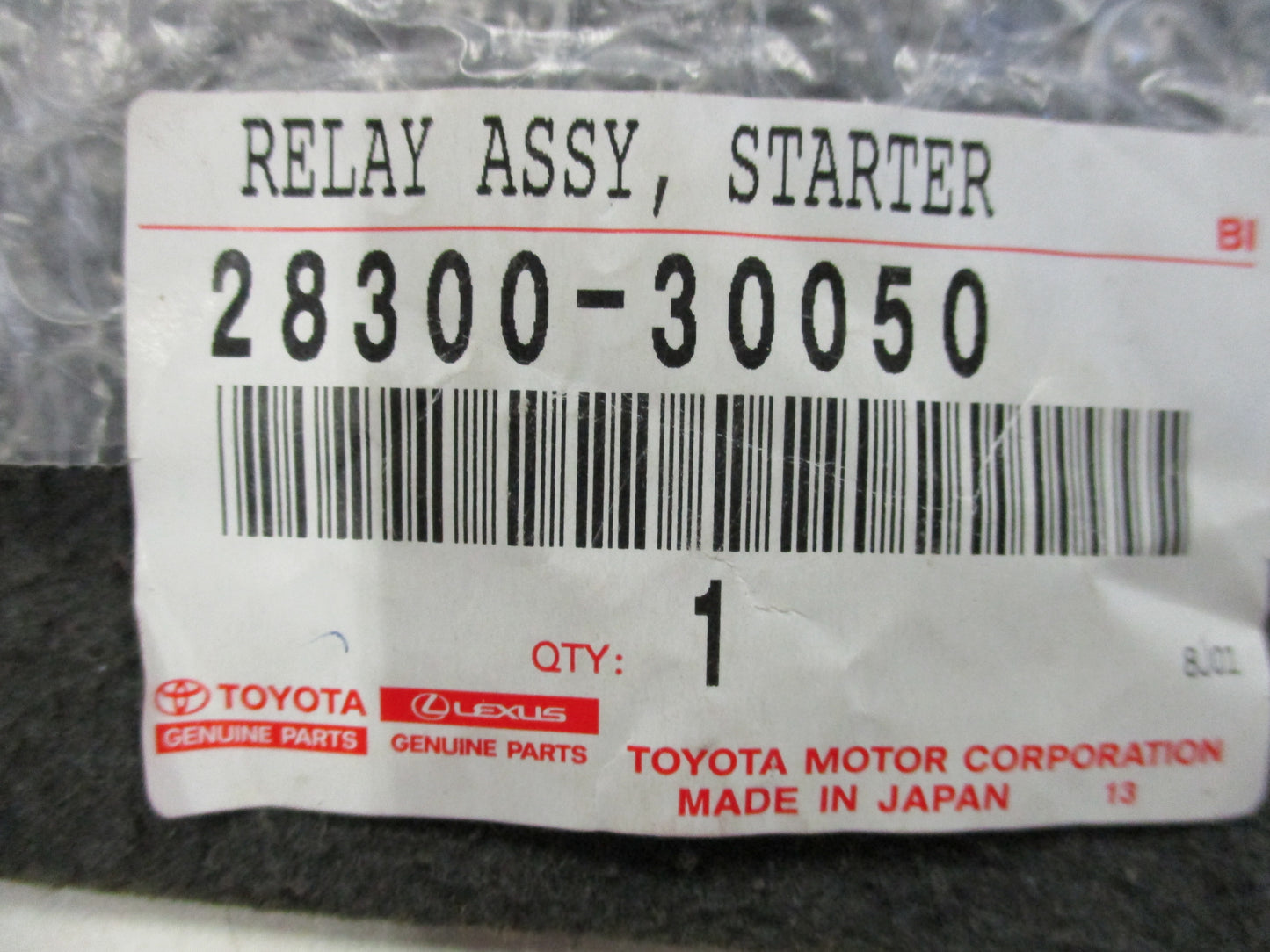 Toyota Landcruiser/Prado/Hilux/Fortuner/Hiace Genuine No.2 Starter Relay New Part