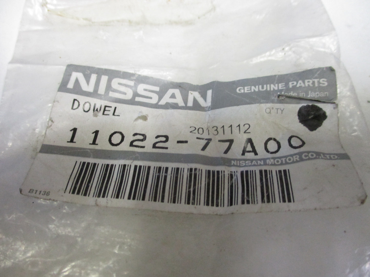Nissan Genuine Cylinder Block Dowel New
