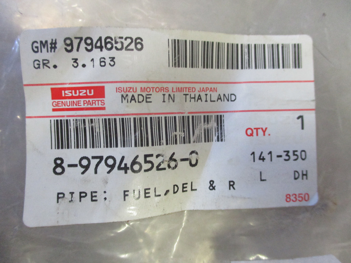 Isuzu D-Max Genuine Fuel Feed Line New Part