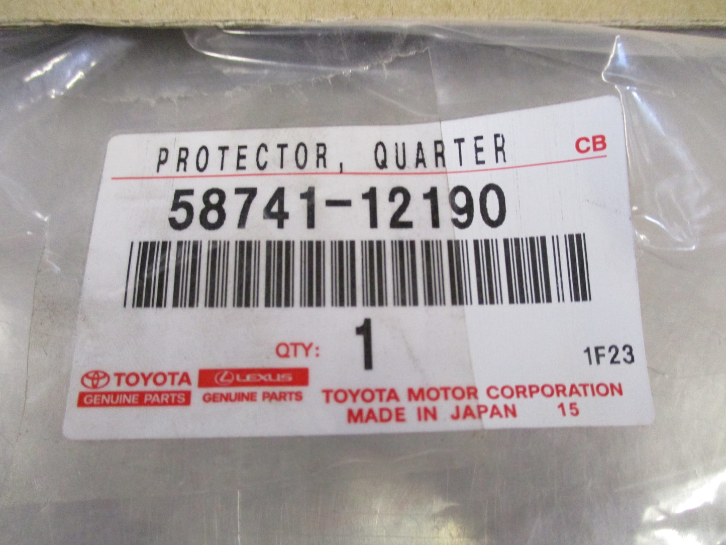 Toyota Scion Genuine Quarter Panel Protector Right New Part