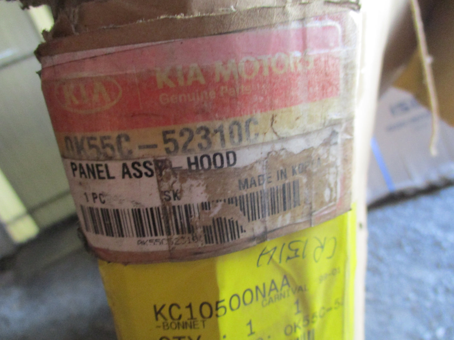 Kia GQ Carnival Genuine Bonnet Assembly New Part