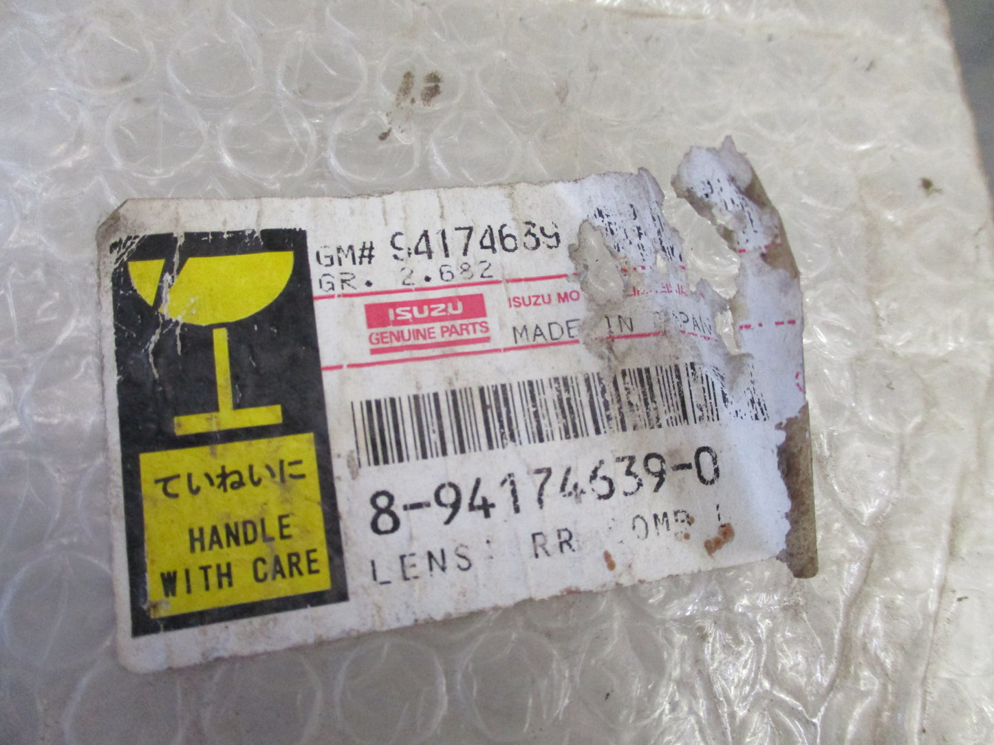 Isuzu NPR Genuine Rear Indicator Comb Lamp Lens New Part