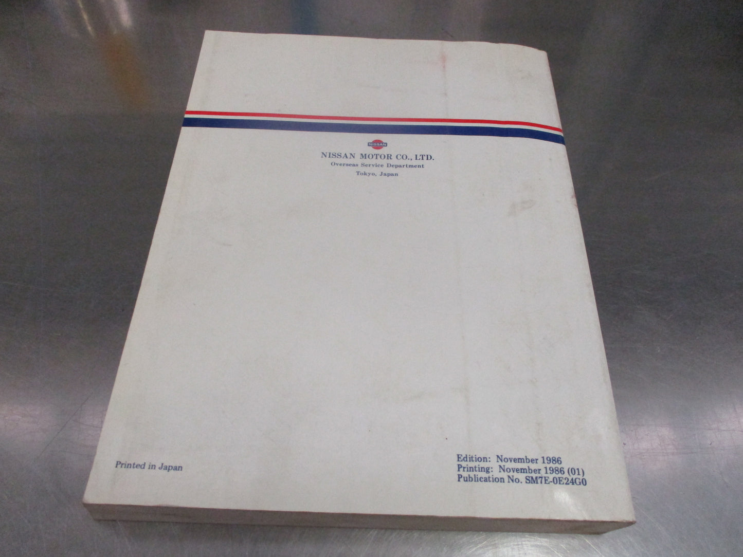 Nissan Urvan E24 Series Petrol Genuine Factory Service and Repair Manual Used