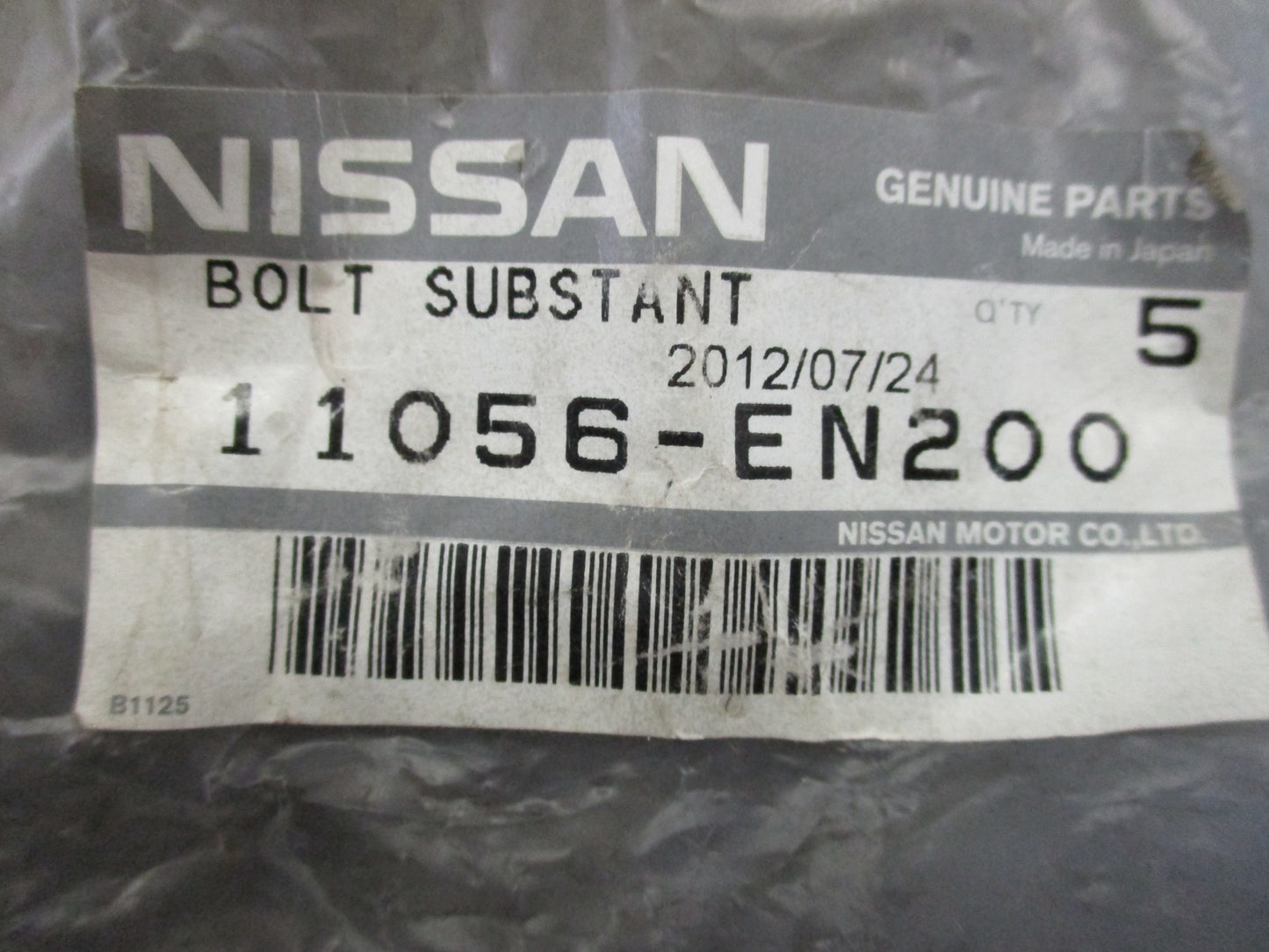 Nissan Tiida/Cube Genuine Set of 5 Head Bolts New Part
