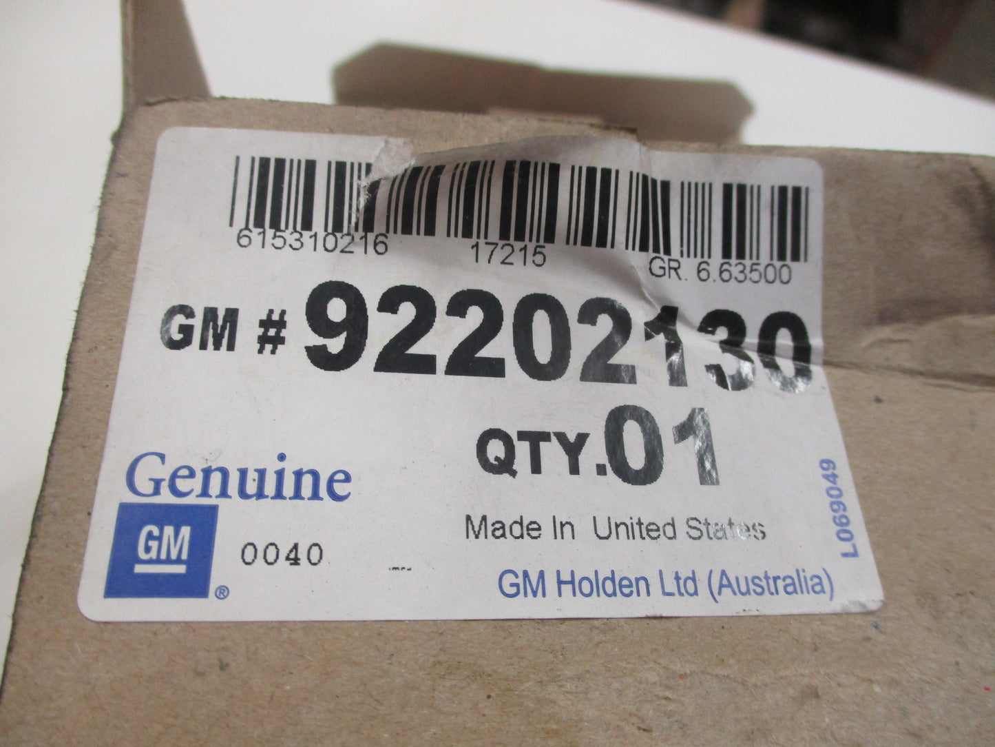 Holden VS/VT/VX/VY/VZ/VE Commodore Genuine Power Steering Reservoir New Part
