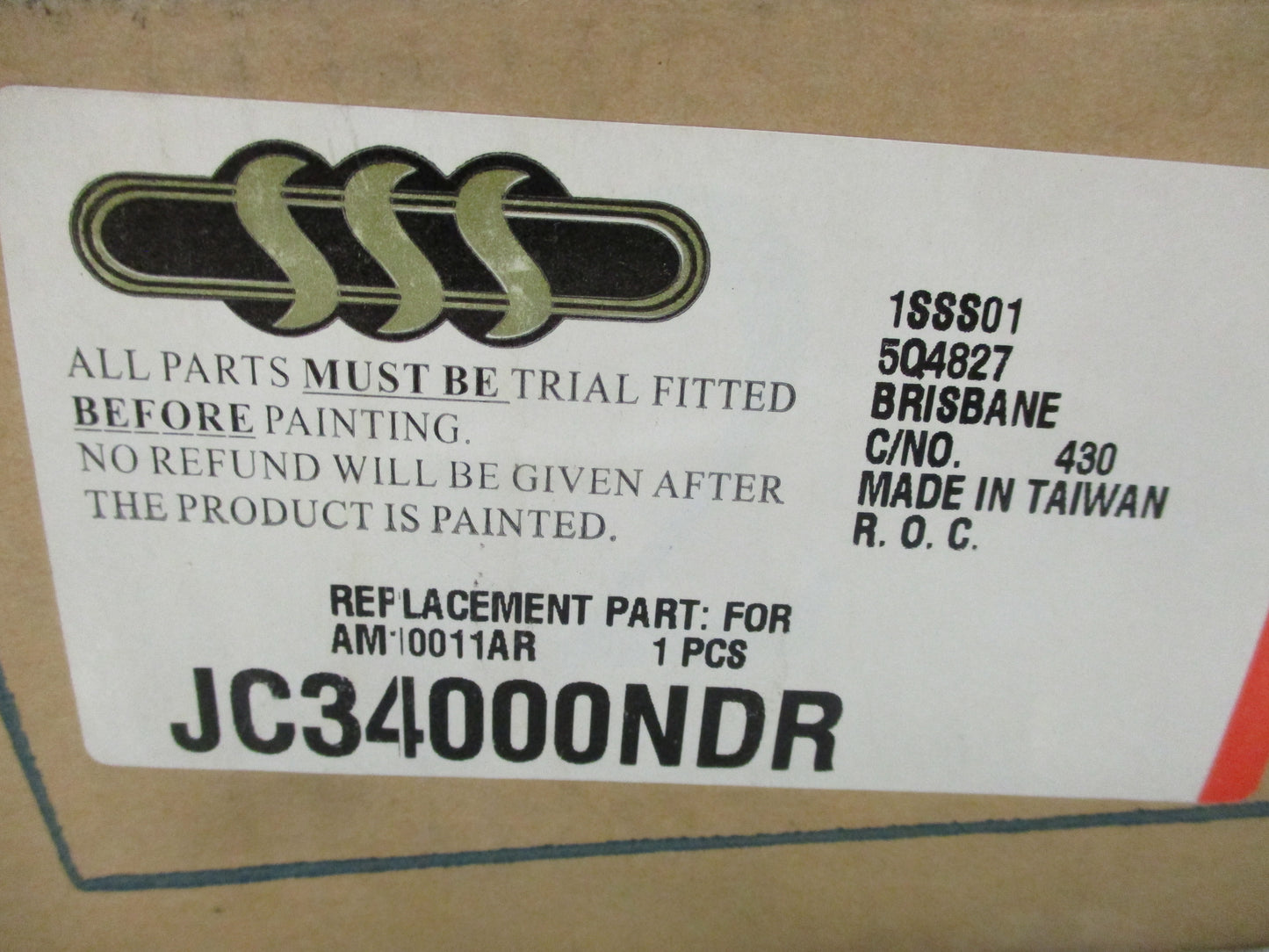 Right Hand Front Guard Suits Jeep XJ Cherokee New Part