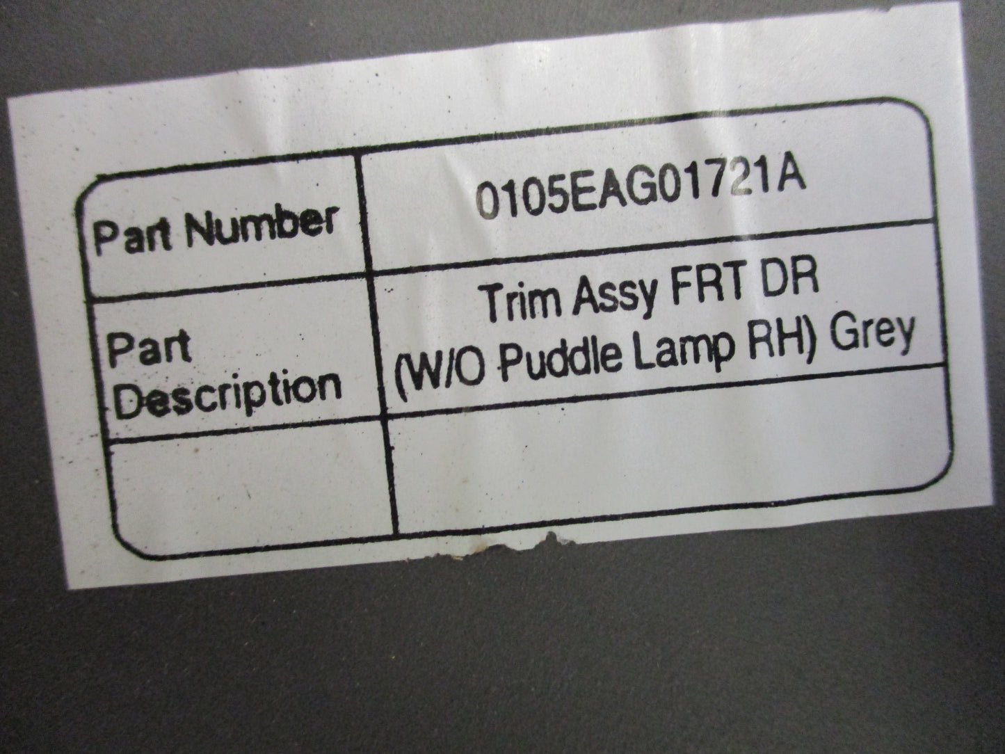 Mahindra Pik Up Genuine Right Hand Front Door Trim New Part