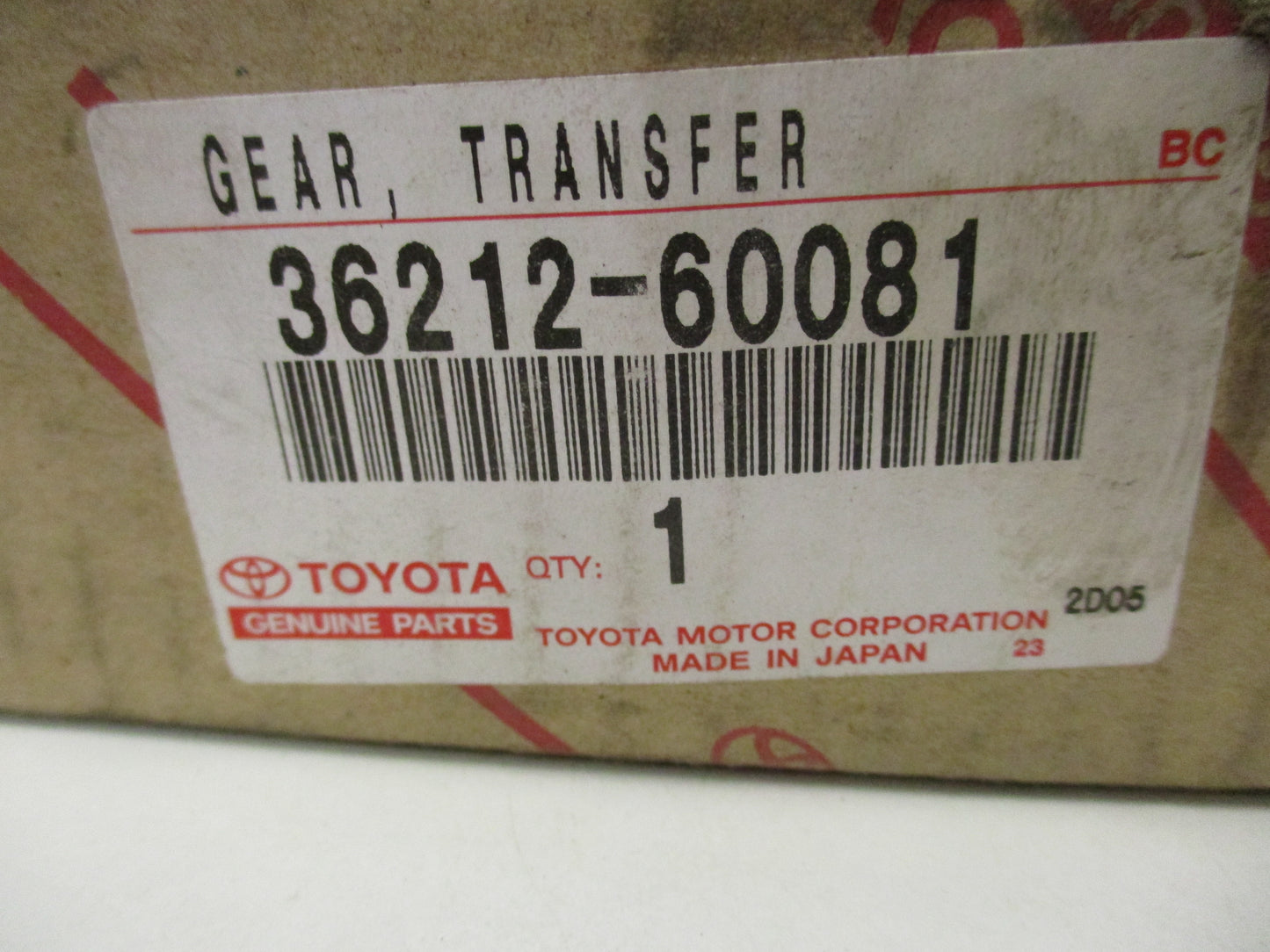 Toyota Land Cruiser Genuine Transfer Input Gear New Part