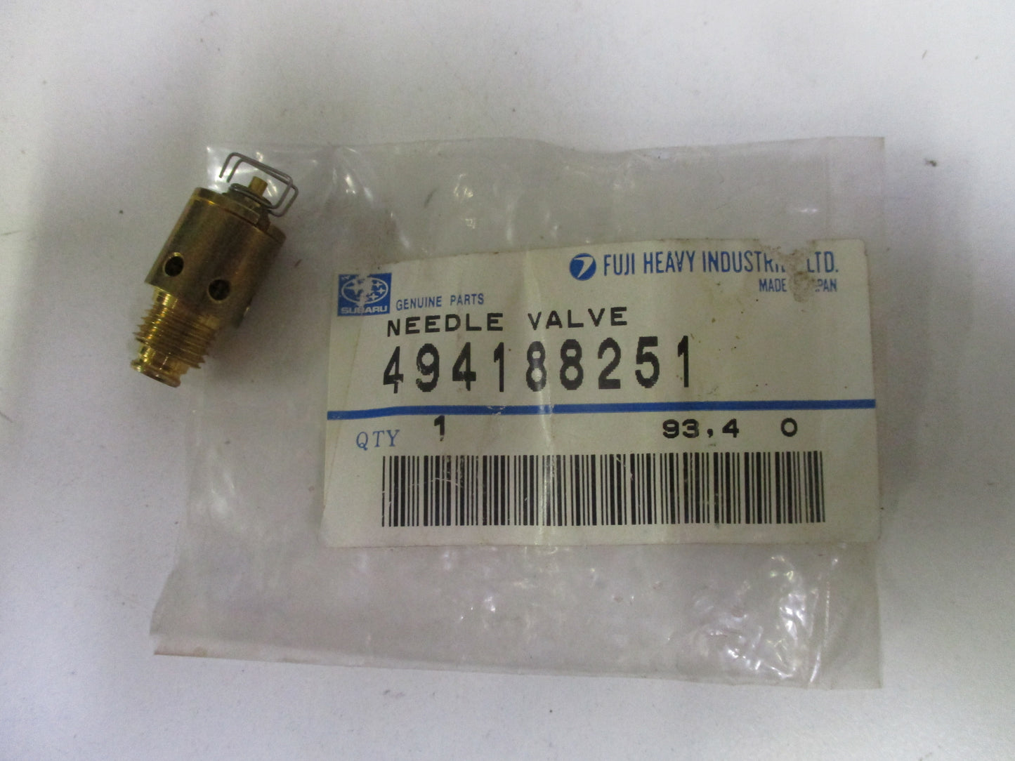 Subaru Genuine Needle Valve New Part