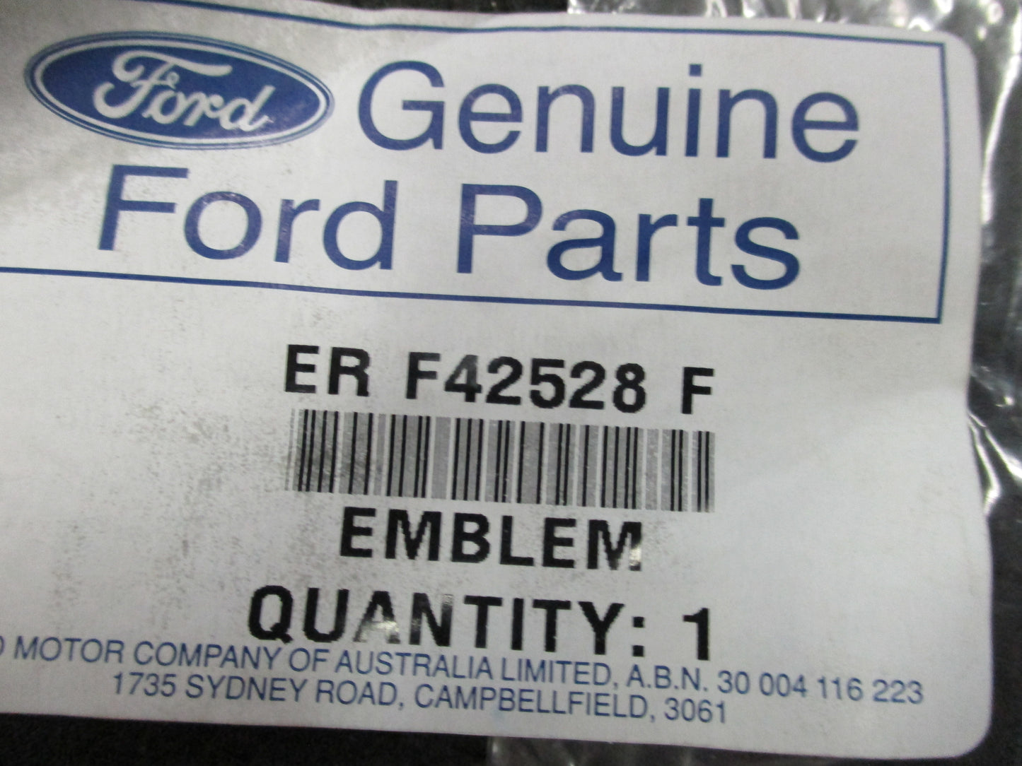 Ford BA/BF Falcon Genuine Chrome Forte Badge New Part