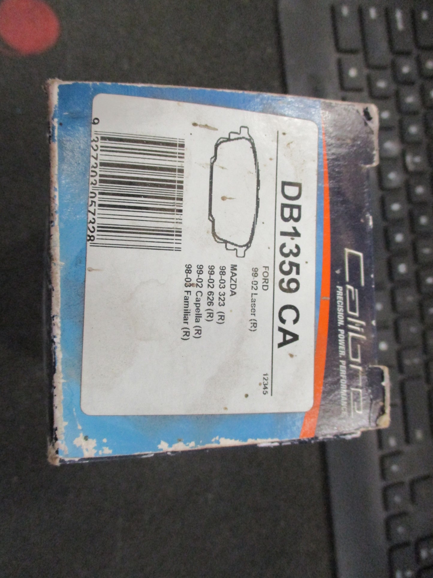 Calibre Rear Brake Pads Suits Ford Laser/Mazda 323/626 New Part