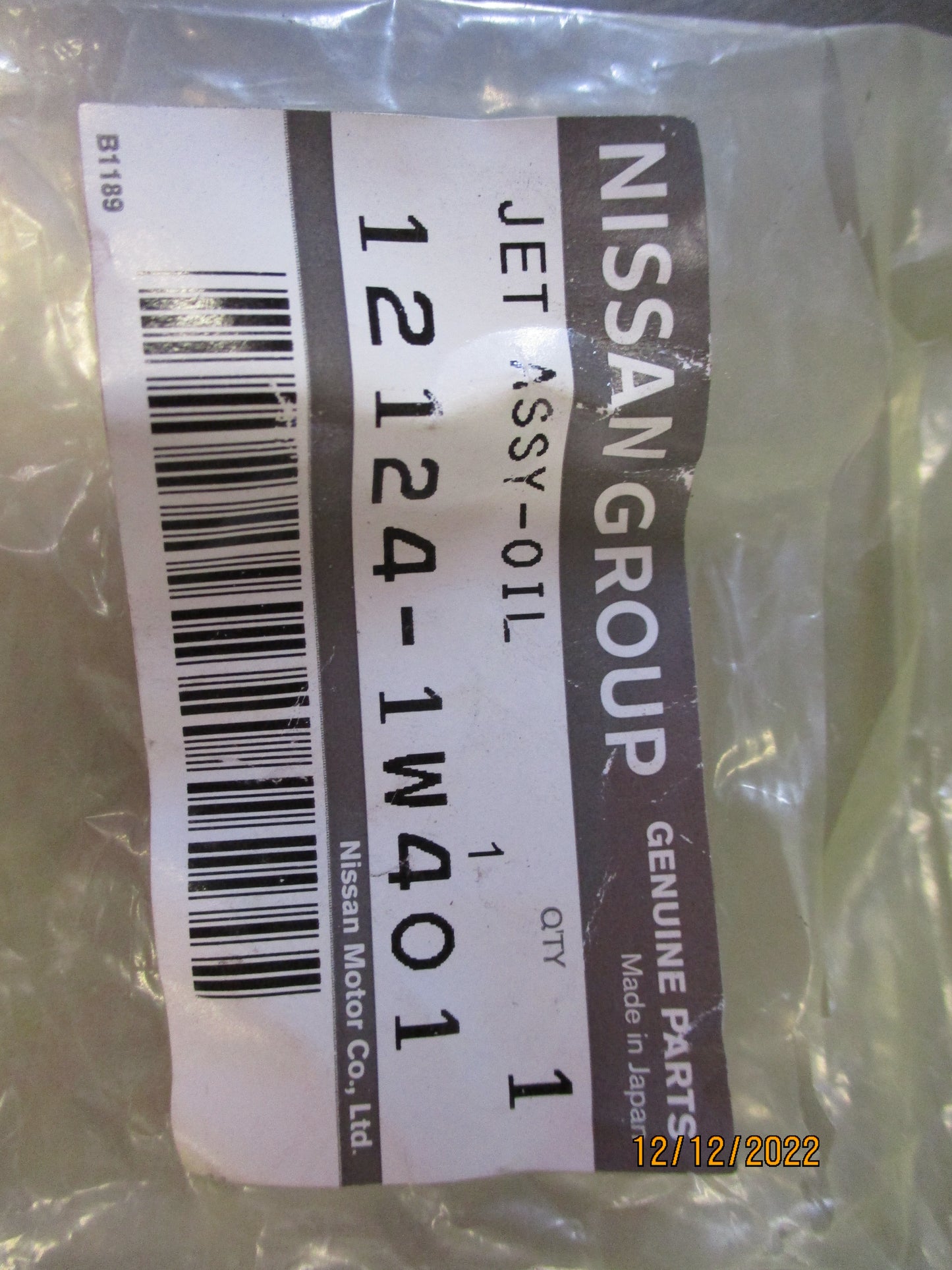 Nissan Navara D22 Genuine Jet Oil Assembly New Part