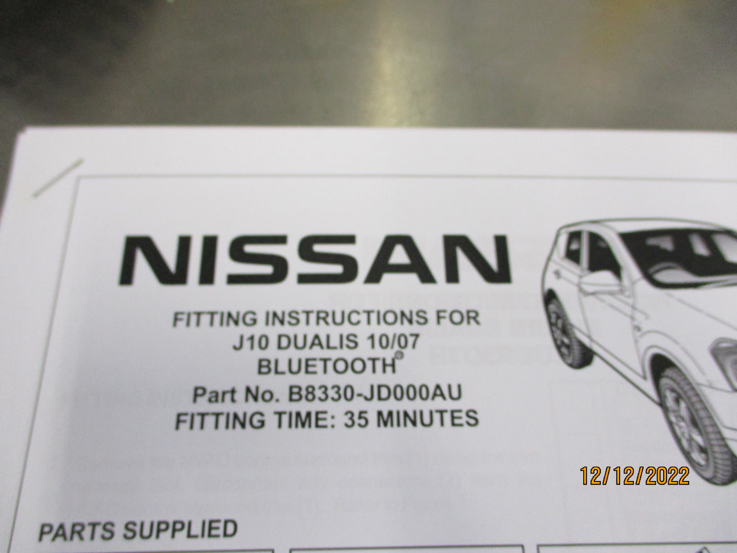 Nissan Qashqai J10E Genuine Hand Free Kit New Part