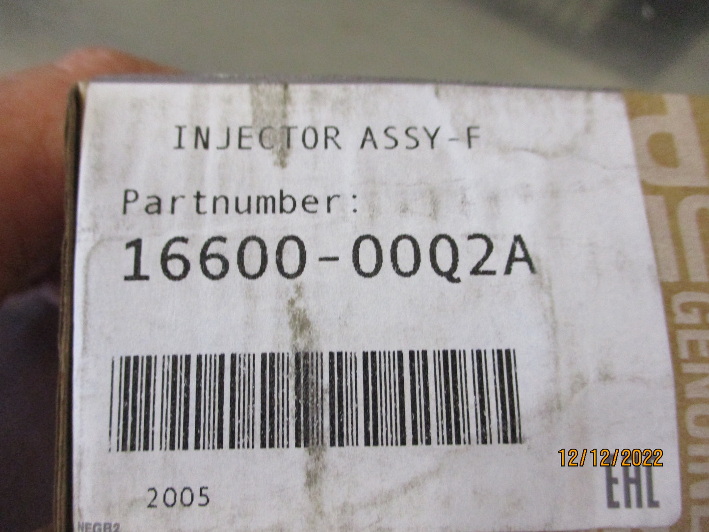 Nissan Qashqai F15E Genuine Petrol Fuel Injector New Part