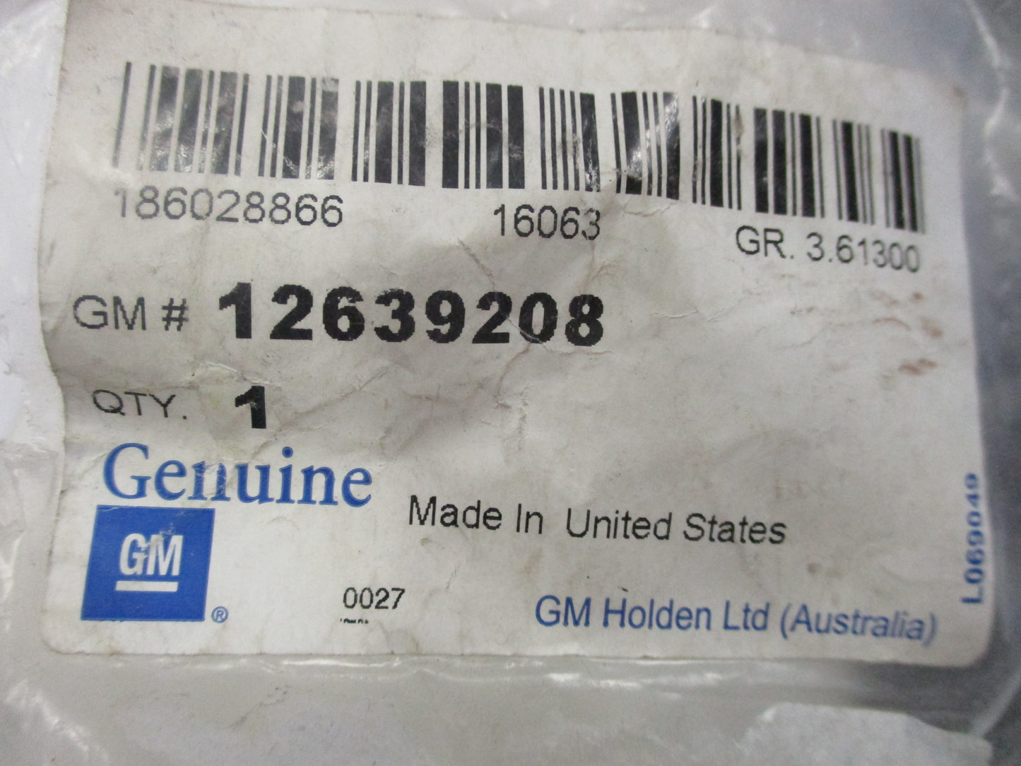 Holden Captiva/Equinox Genuine Fuel Injection Pipe Line New Part