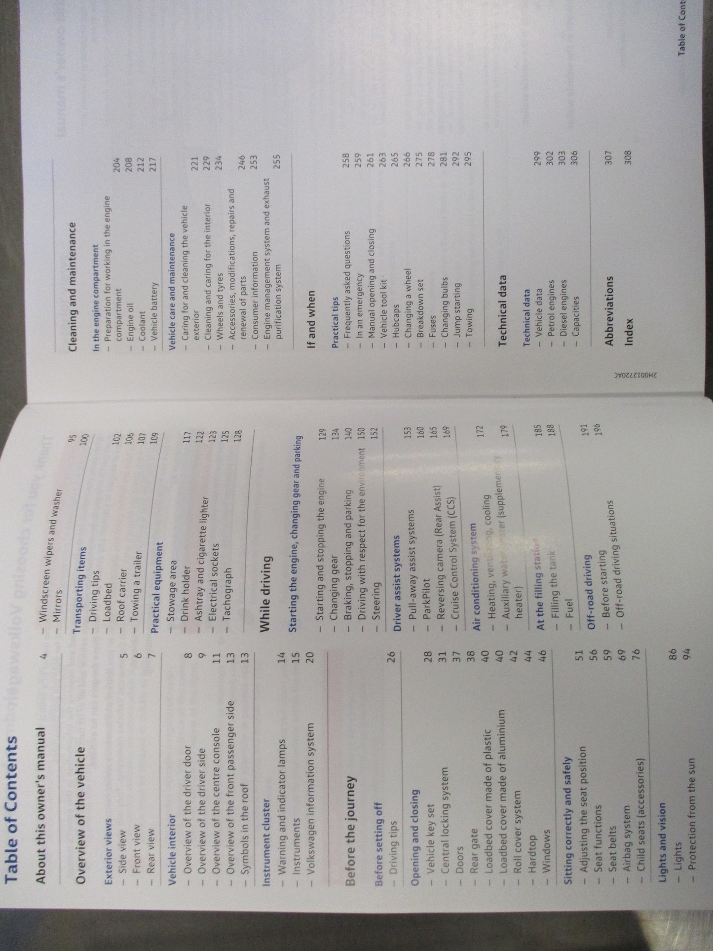 VW Amarok Genuine Owners Manual New Part