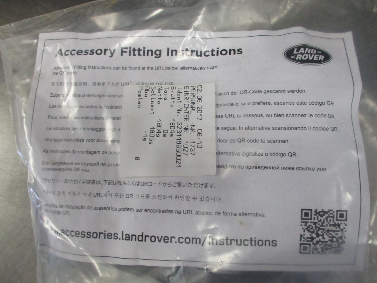 Land Rover Range Rover Sport Genuine Tow Bar Kit New Part