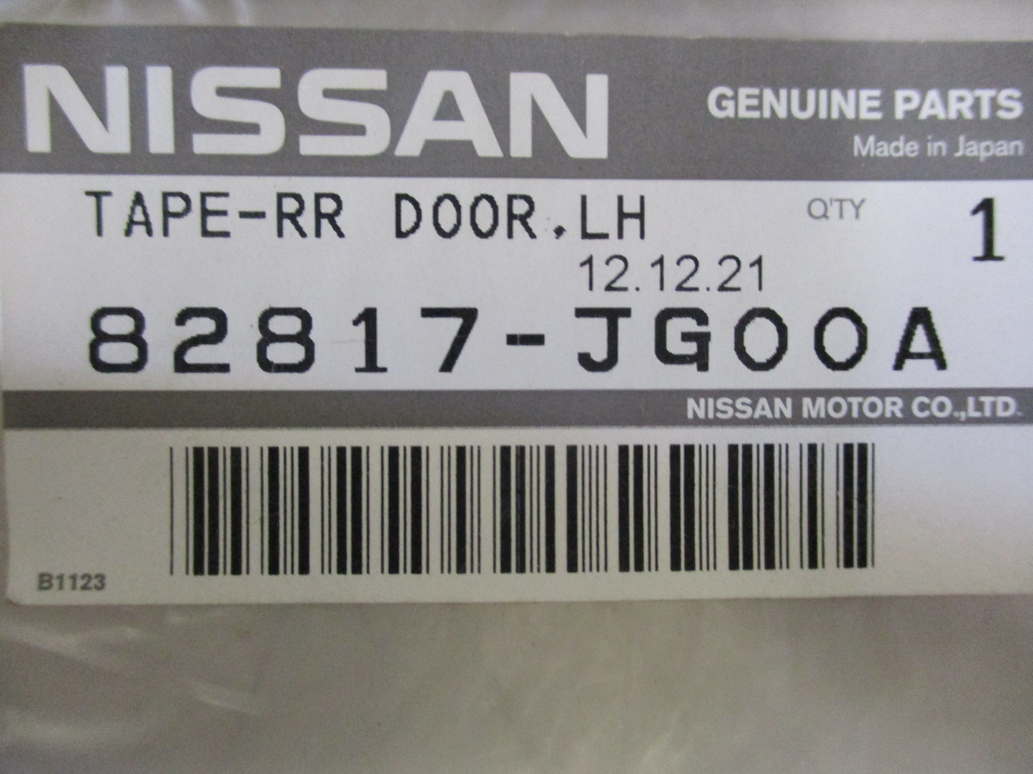 Nissan Genuine LHR Door Tape New
