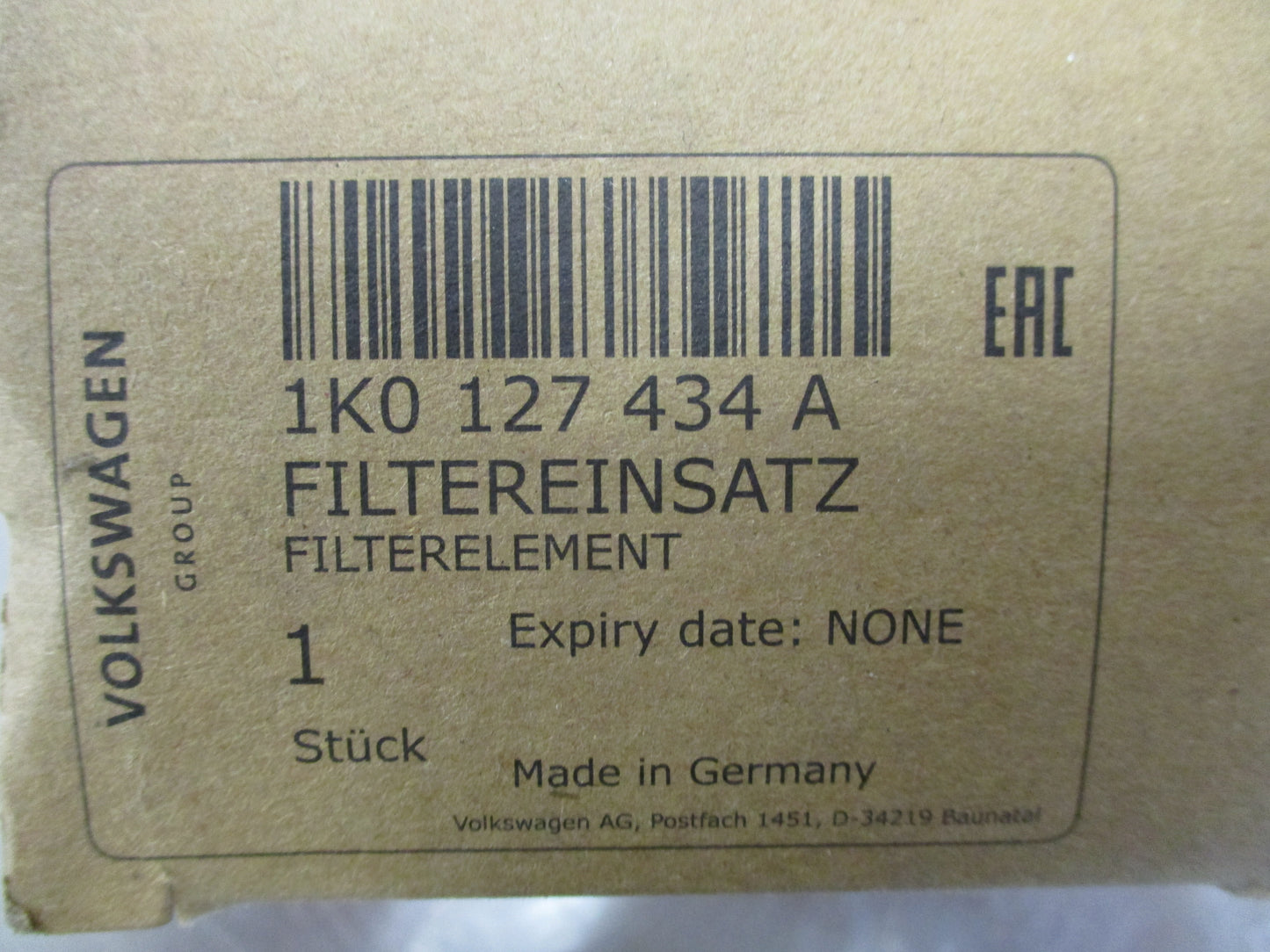 VW Golf-Jetta-A3 Genuine Fuel filter New Part