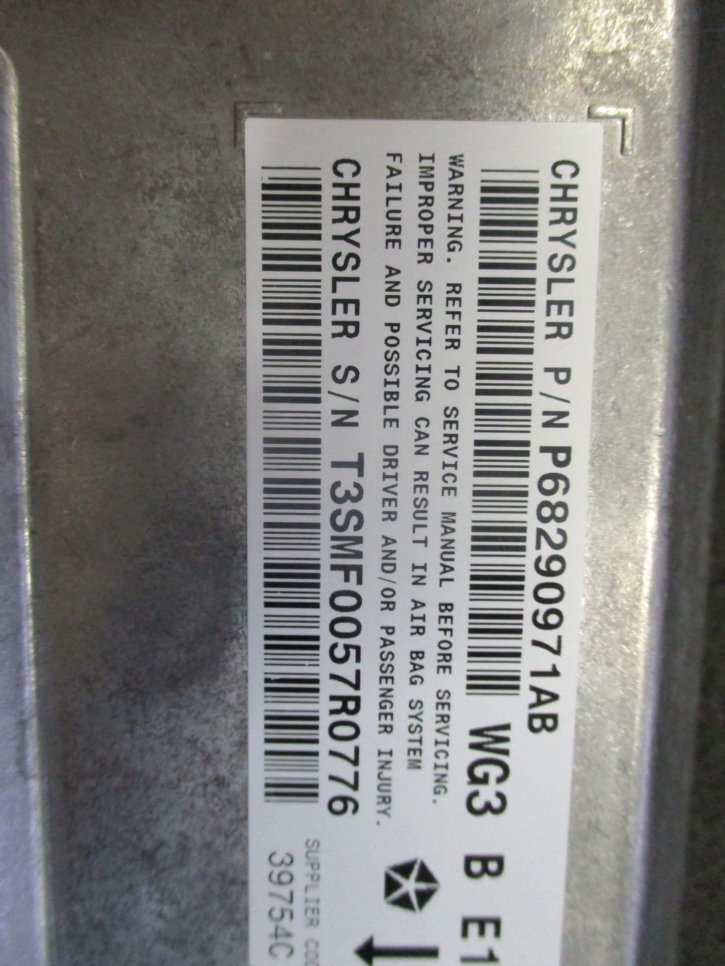 Jeep/Chrysler Genuine Occupant Restraint Module New Part