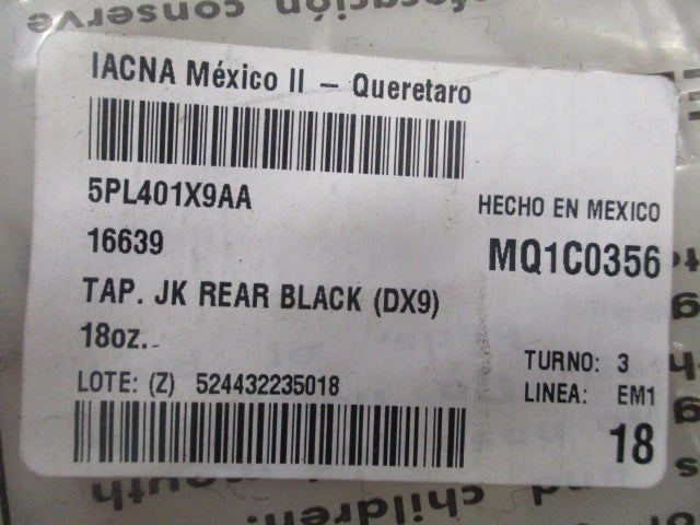 Jeep Wrangler Genuine Rear Carpet Floor Mat Set New Part