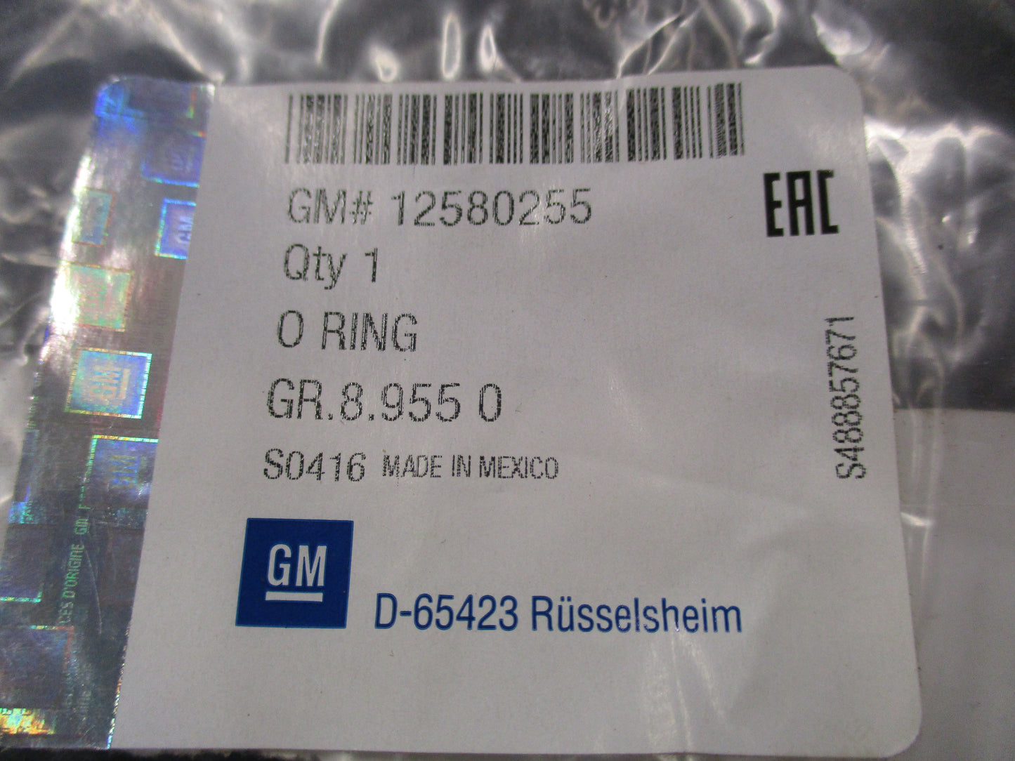 GM Genuine Oil Filter Cap O-Ring New