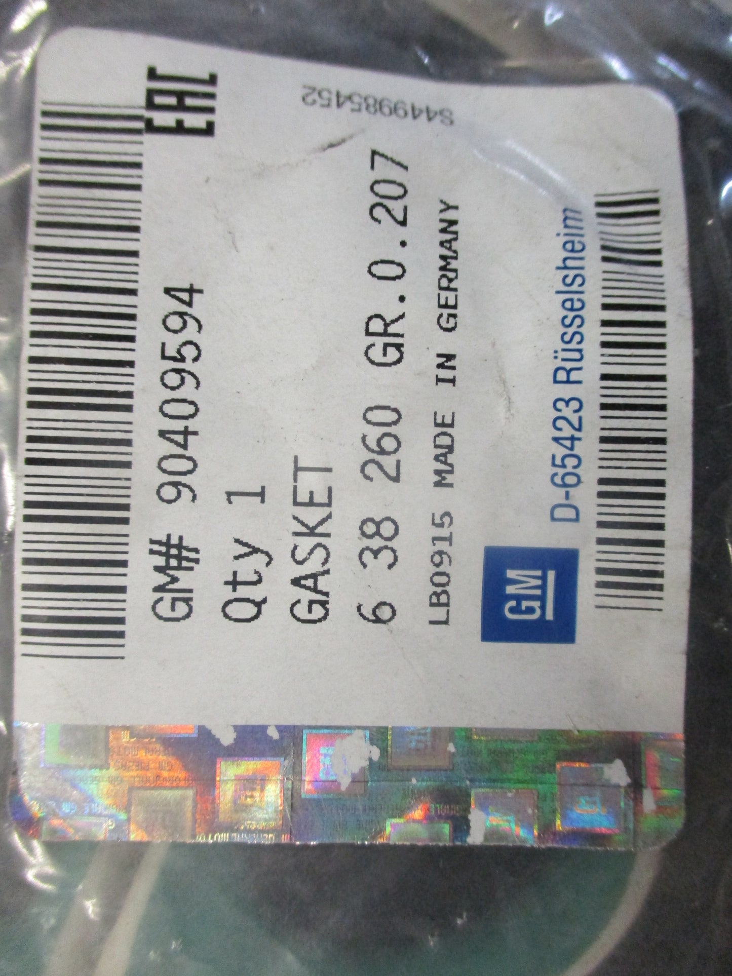 Holden Astra F Genuine Rocker Cover Gasket New Part