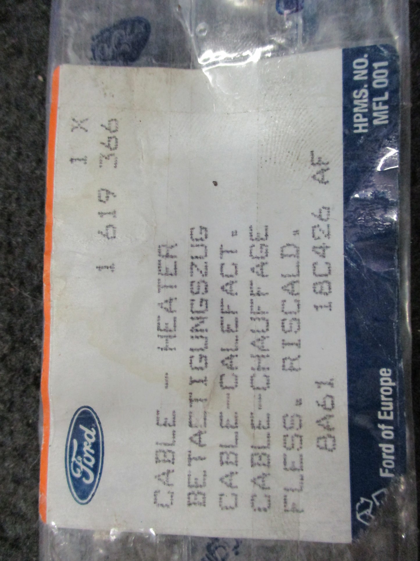 Ford Mk6 Fiesta Genuine Heater Control Cable New Part
