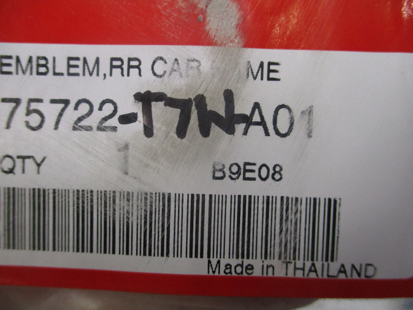Honda HR-V Genuine Chrome Rear Tailgate Badge New Part