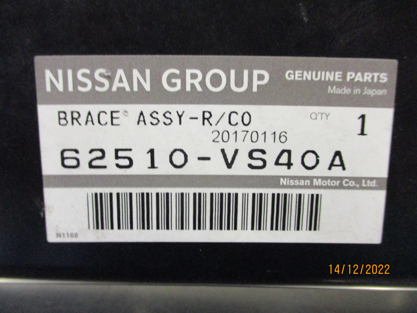Nissan Y61 GU Patrol Genuine Upper Radiator Support Panel New Part