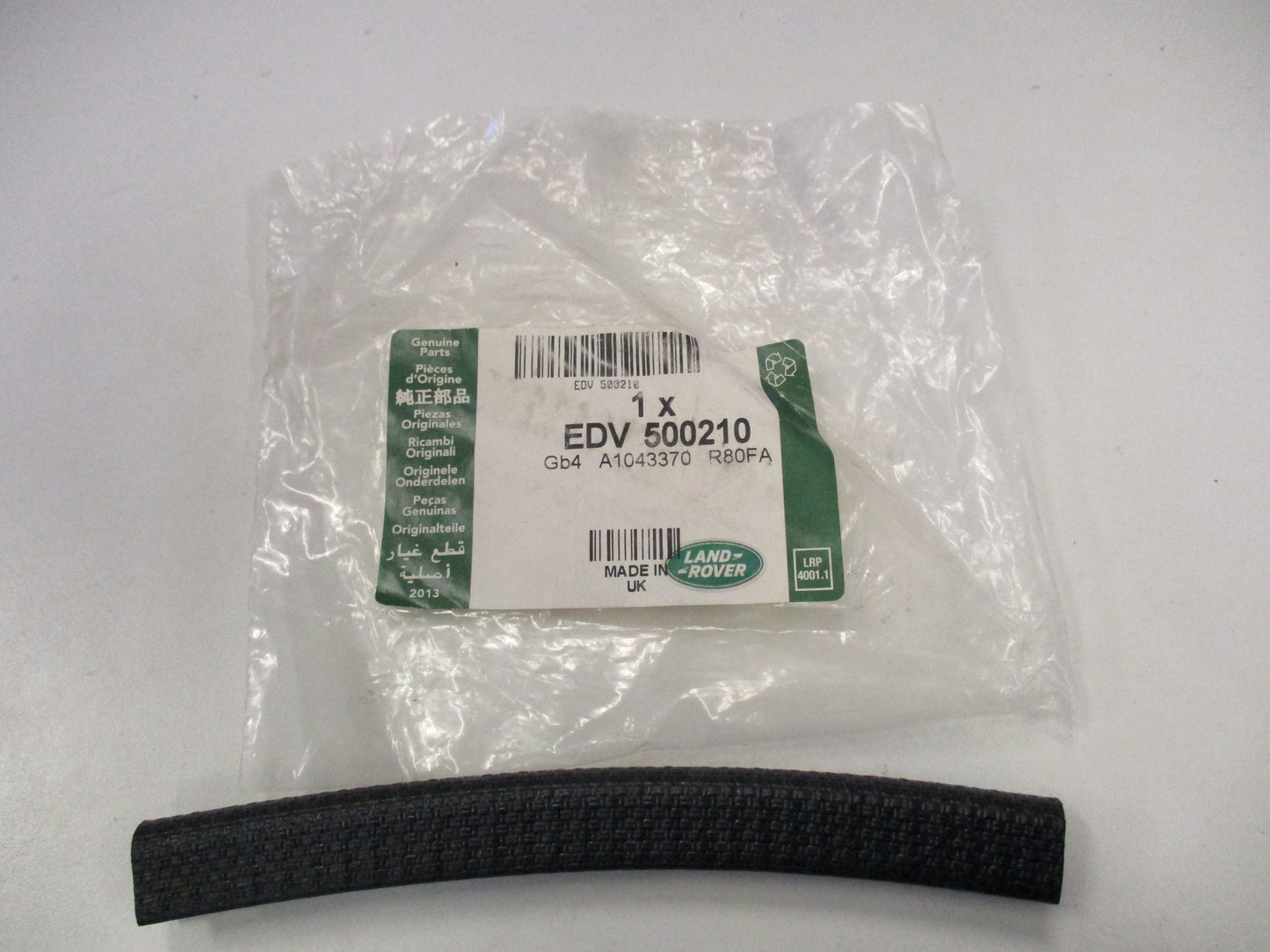 Land Rover Genuine Rubber Finishing Strip New