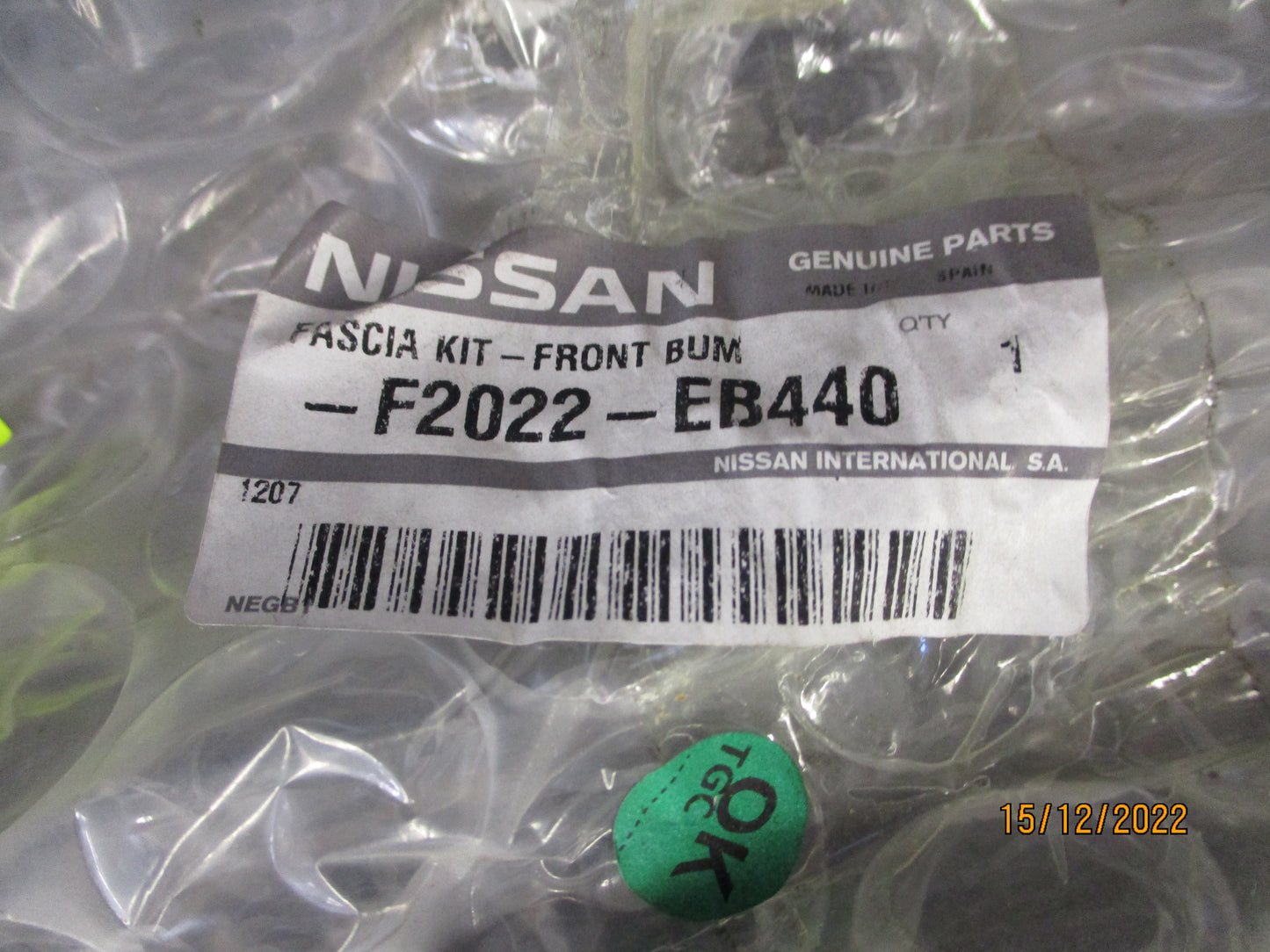 Nissan R51 Pathfinder Genuine Front Bumper Bar Cover (Unpainted)New Part