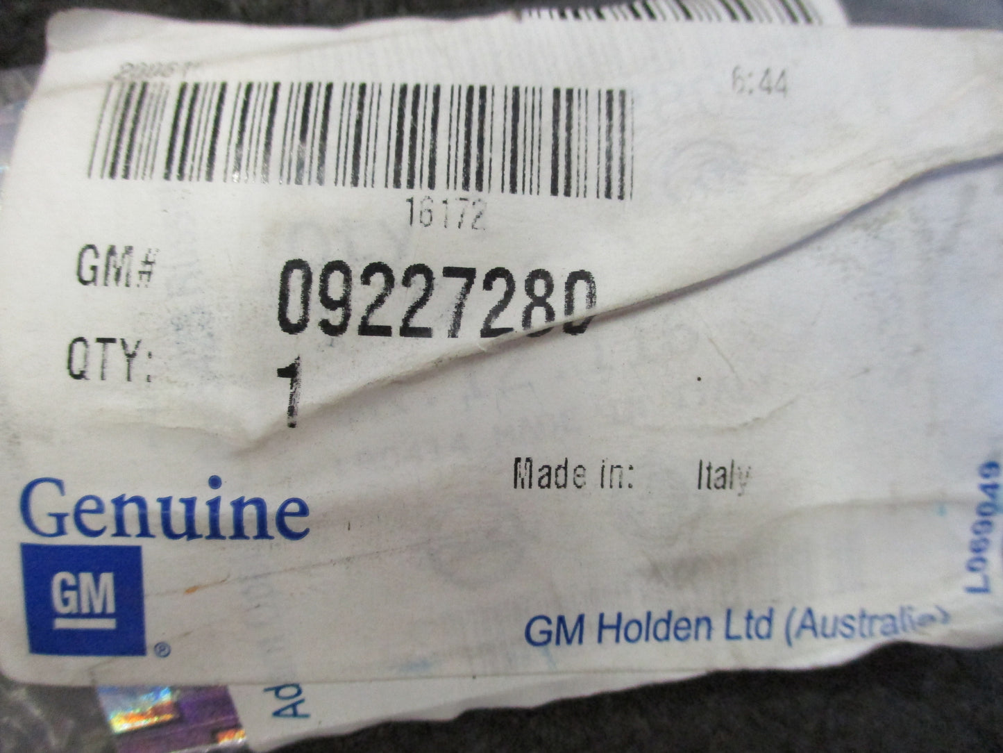 Holden Barina Hatch Genuine Right Hand Rear Protective Strip New Part
